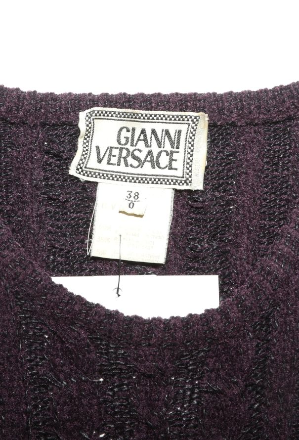 Gianni Versace F/W 1993 Cable-Knit Chenille Ensemble - 8