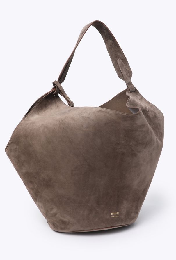 Khaite Lotus Medium Suede Tote Bag - 2