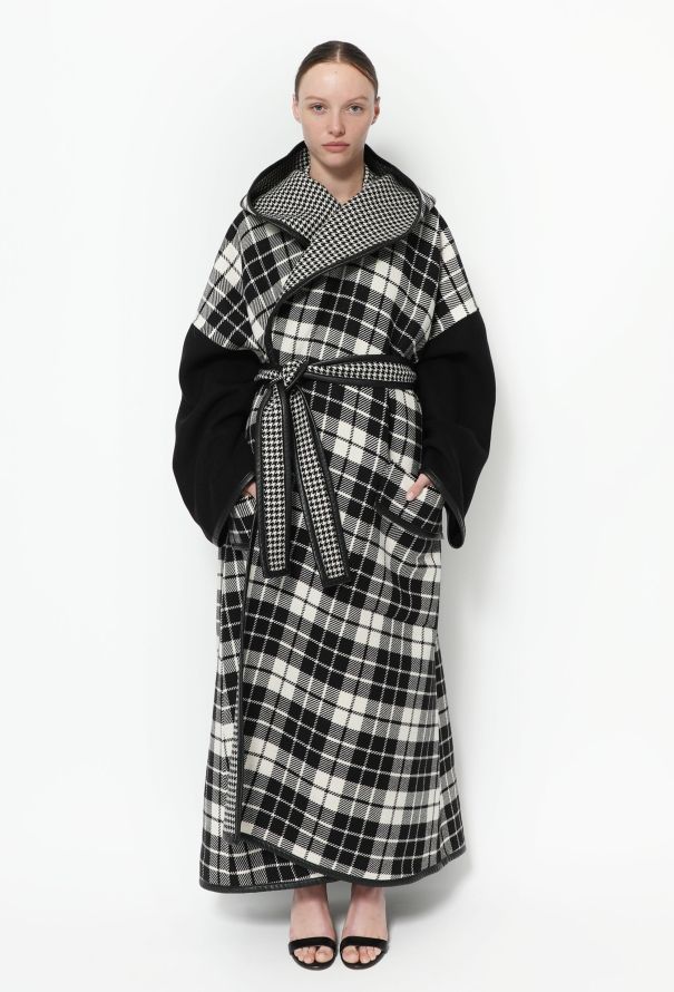 Balenciaga Resort 2020 Checkered Wool Coat - 1
