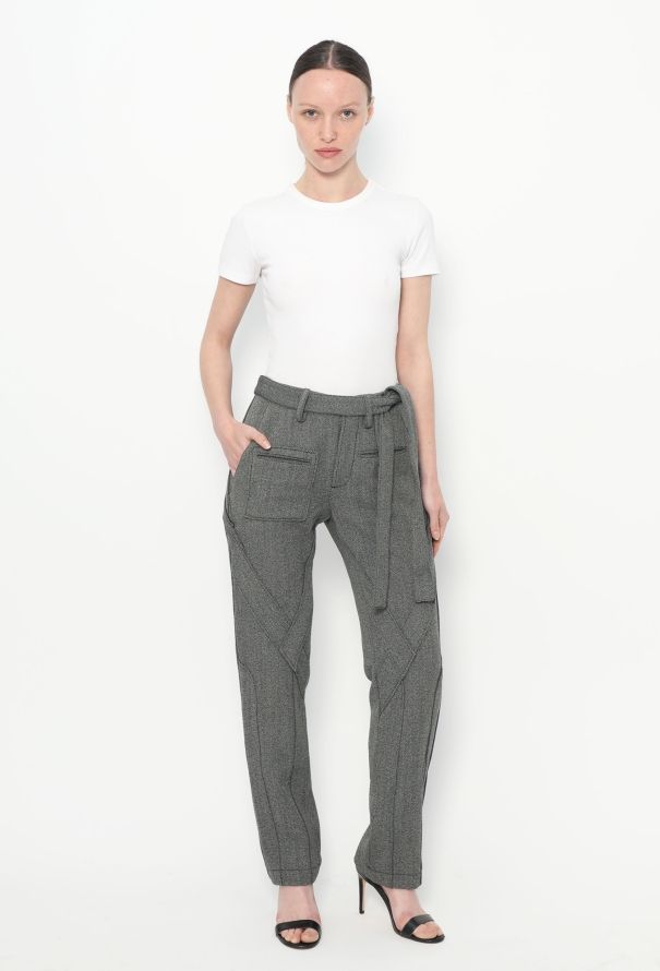 Balenciaga 2004 Belted Seam Trousers - 3