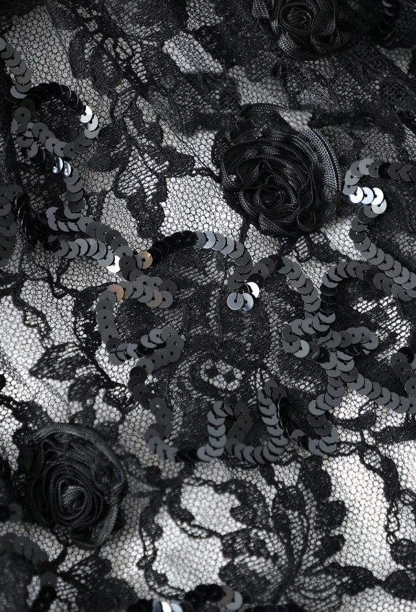 Dior Vintage Floral Lace Dress - 12