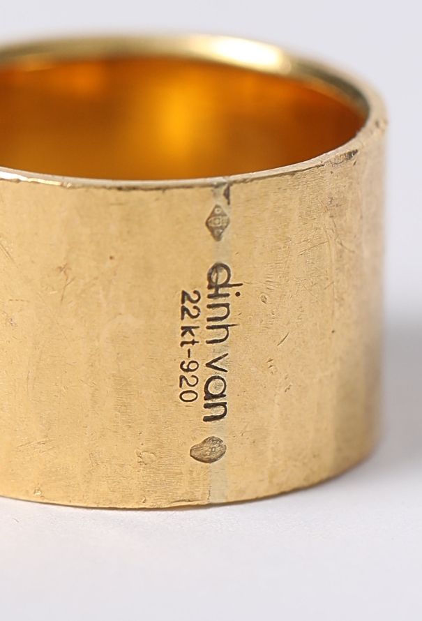 Vintage Fine Jewelry '70s Dihn Van 22K Yellow Gold Ring - 8