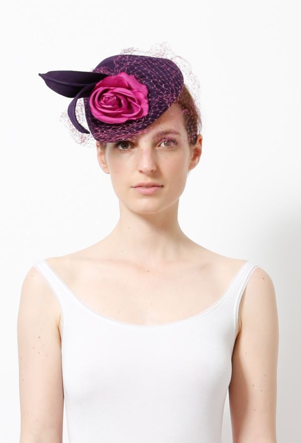 Birdcage Veil Cocktail Hat - 1