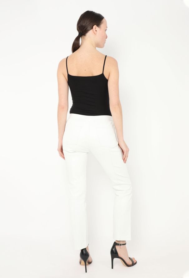 The Row Tapered Lambskin Pants - 4