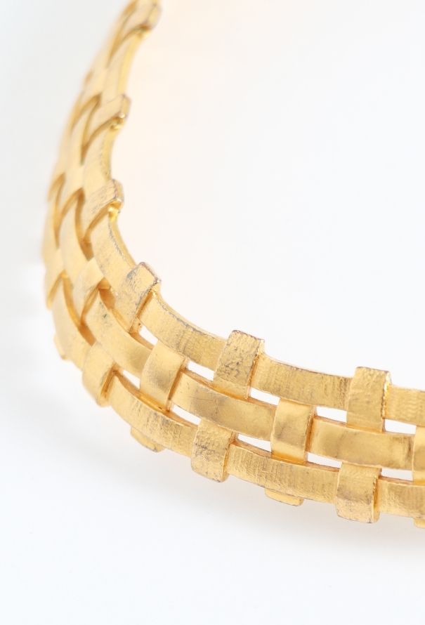Saint Laurent Vintage Goossens' Woven Choker Necklace - 3