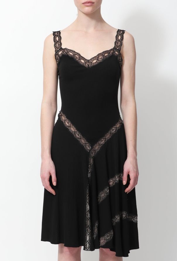 Alaïa Lace Trim Skater Dress - 1