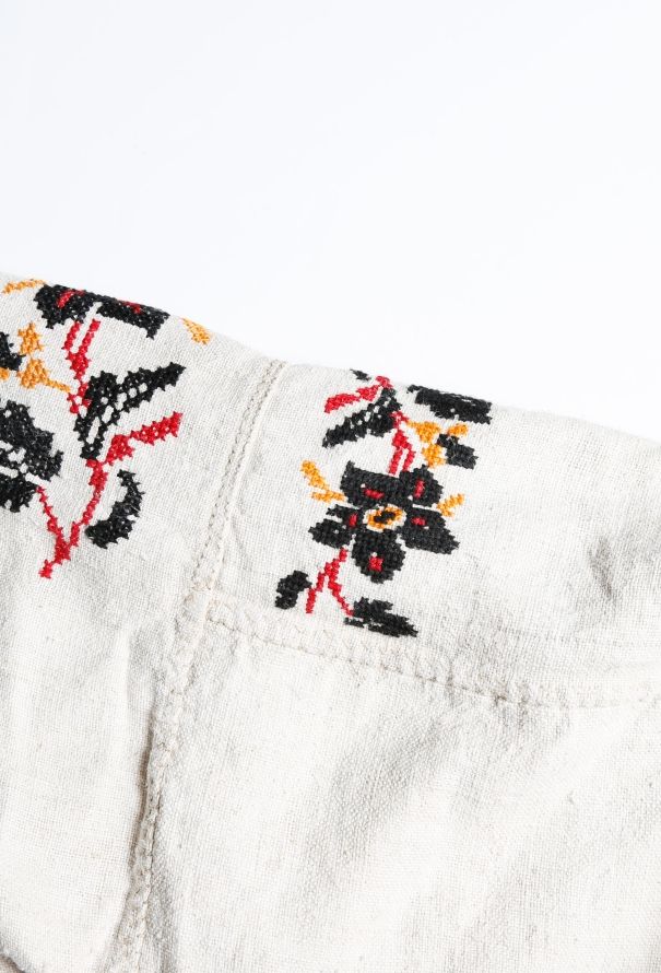 World Treasures Floral Embroidered Linen Tunic - 6