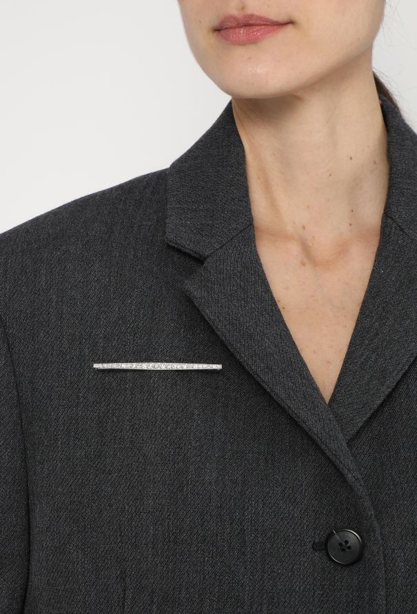 Vintage Fine Jewelry Art Déco 1.60 Carats Diamond Barette Brooch - 2