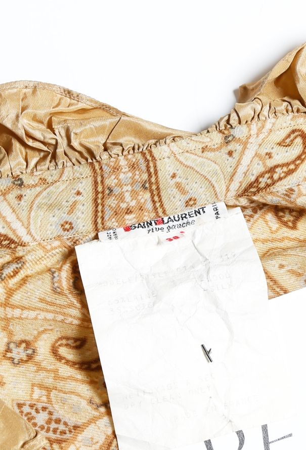 Saint Laurent F/W 1982 Paisley Smock Blouse - 6