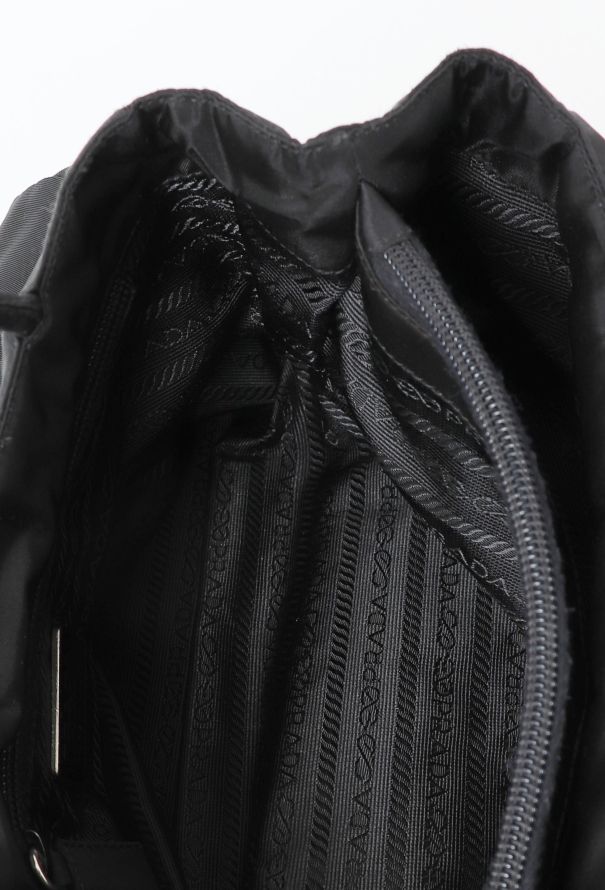 Prada Black Nylon Shoulder Bag - 12