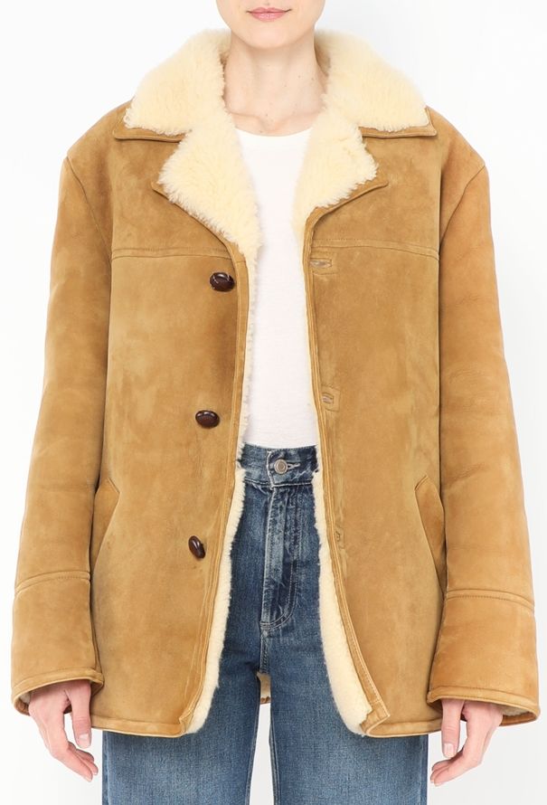Céline 2020 Oversized Shearling-Lined Jacket - 4