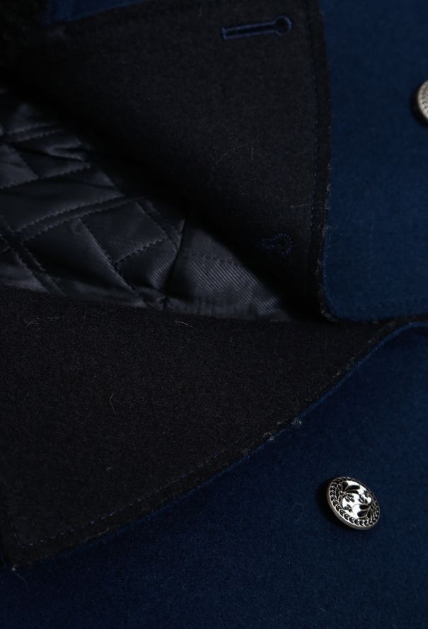 Balenciaga 2007 Shearling Military Felt Jacket - 7