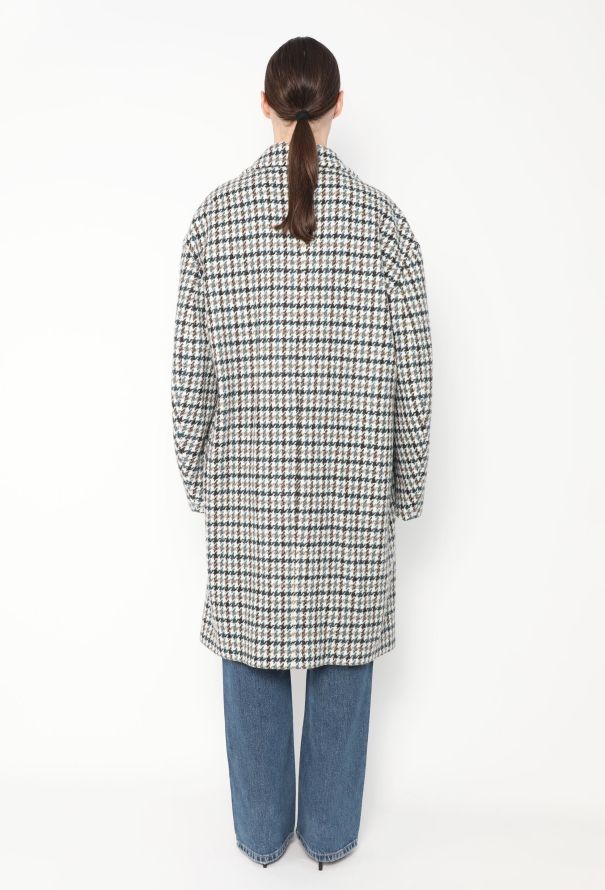 Loro Piana 2020 Belted Cashmere Houndstooth Coat - 5