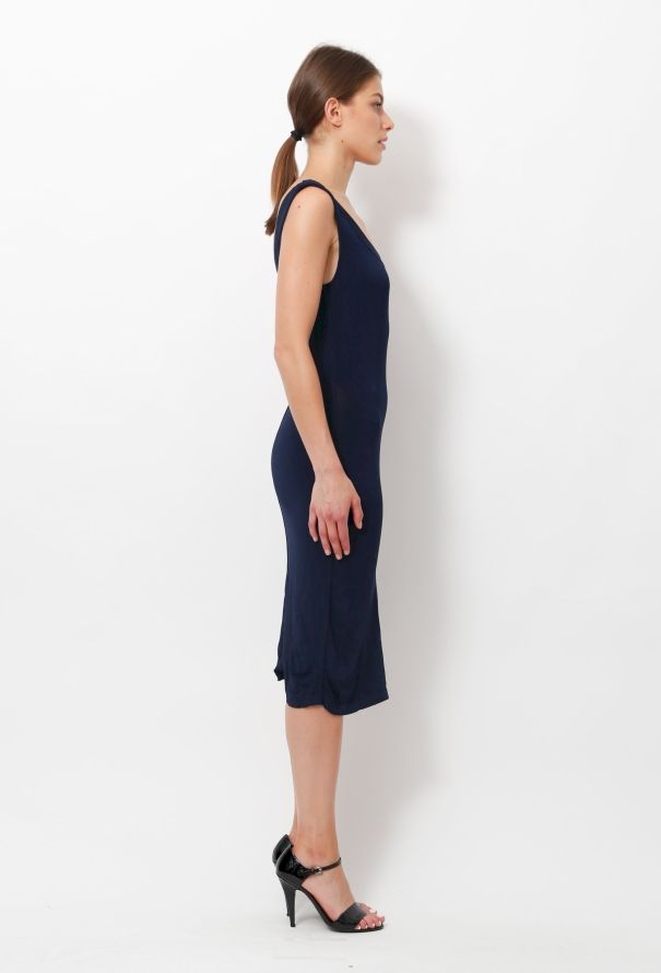Alaïa Navy Stretch Dress - 4