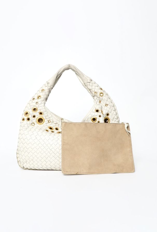 Bottega Veneta Intrecciato Grommet Hobo Bag - 10