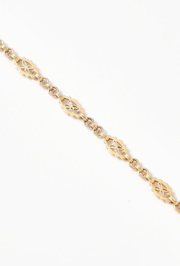 Vintage Fine Jewelry Antique 18k Yellow Gold & Glass Pendant Necklace - 5