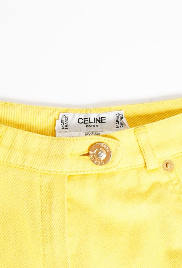 Céline Vintage High-Waisted Denim Trousers - 5