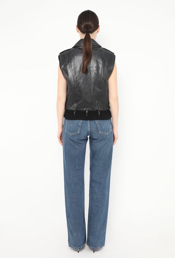 Balenciaga Iconic F/W 2002 Leather Vest - 5