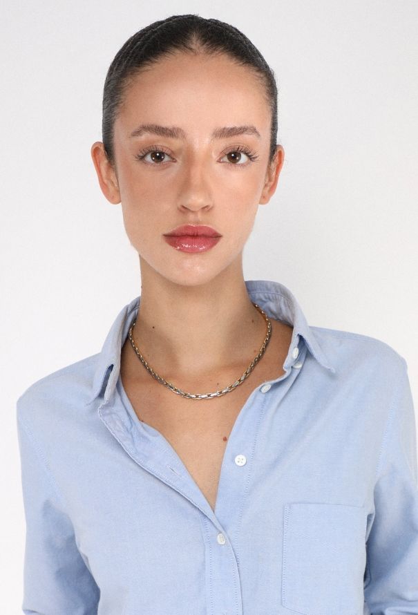 Vintage Fine Jewelry Two-Tone 18K Gold Chain Necklace - 4