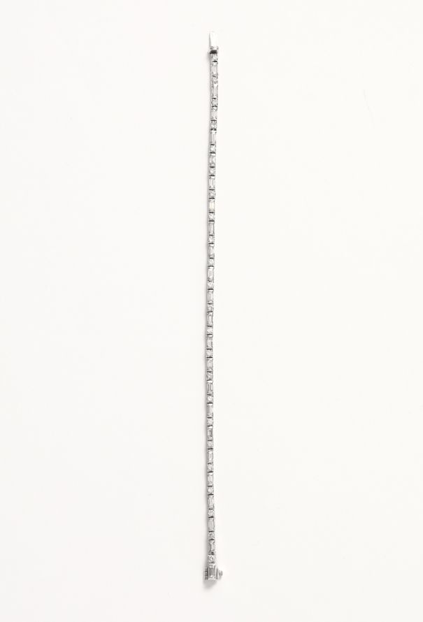 Vintage Fine Jewelry 18k White Gold & Diamond Bracelet - 4