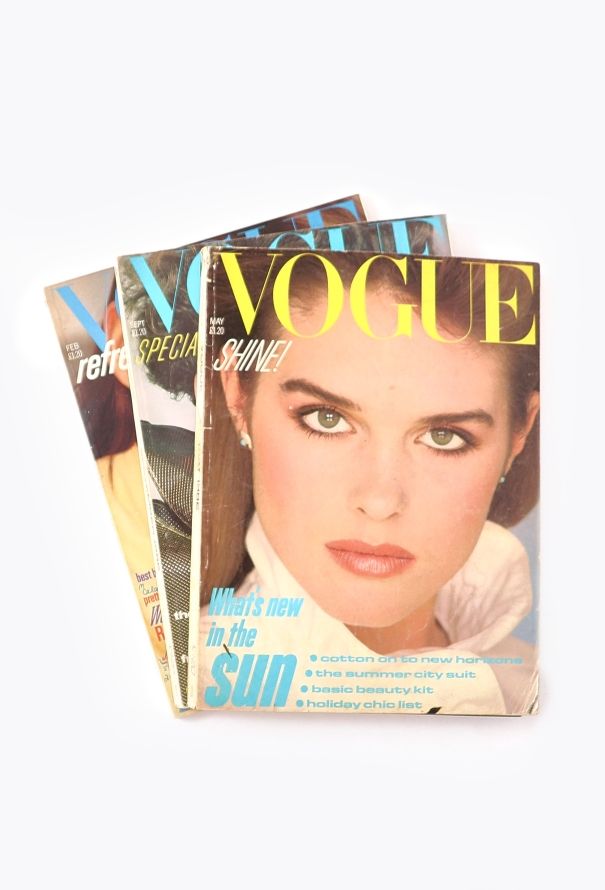 VOGUE UK 1982 Patrick Demarchelier Fashion Trio - 1