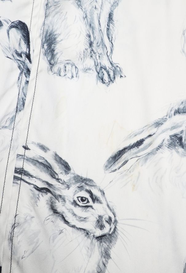Céline F/W 2015 Wonderland Silk Dress - Rabbit print - 7
