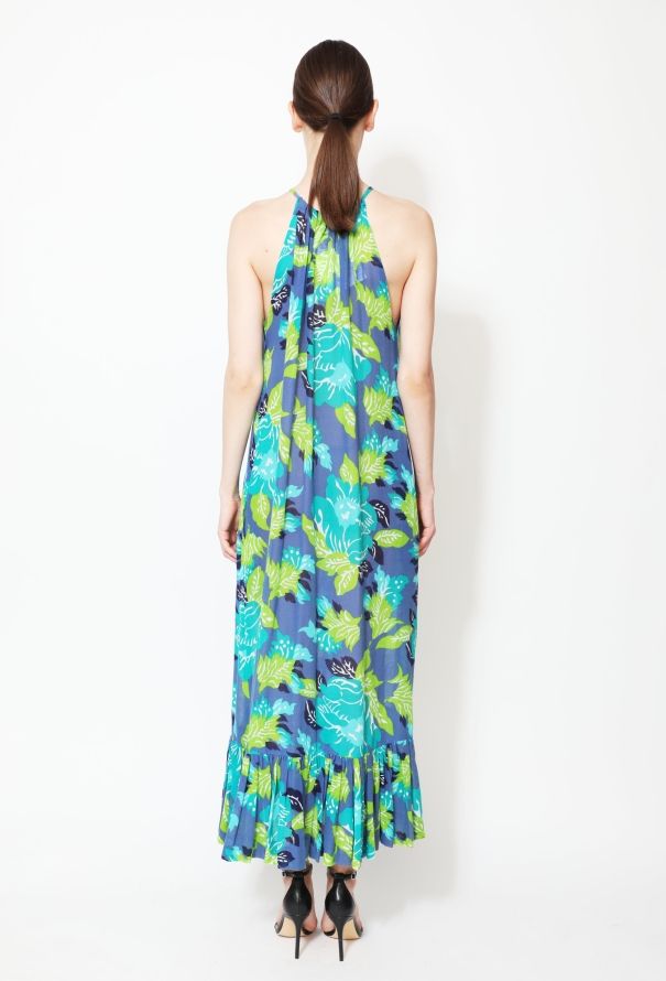 Guy Laroche Floral Motif Halter Dress - 3