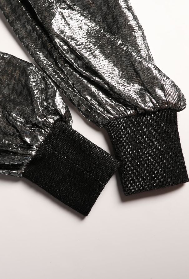 Christian Dior Vintage Metallic Houndstooth Ensemble - 10