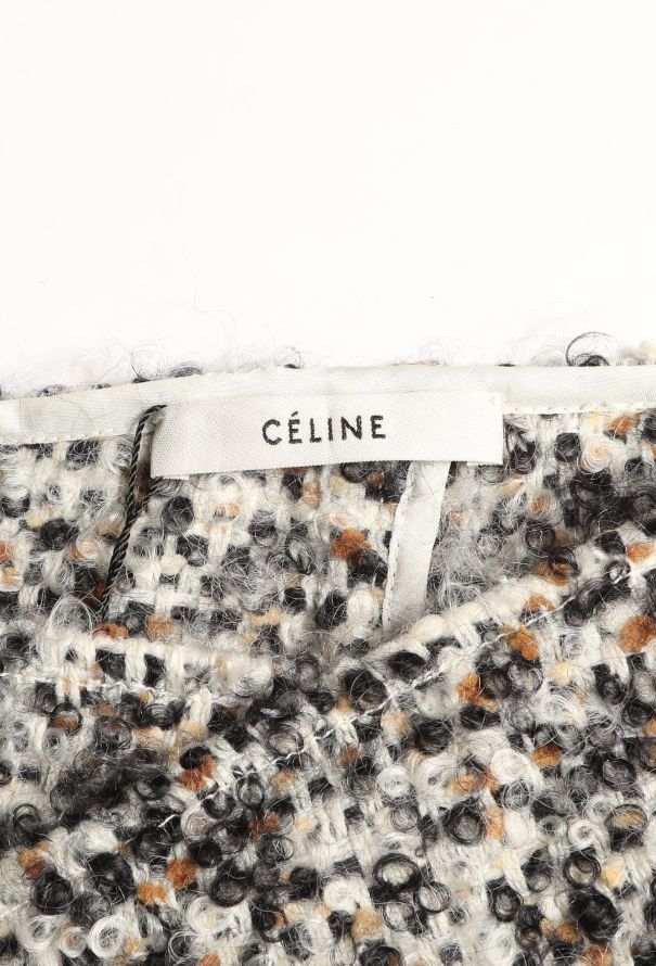 Céline 2014 Bouclé Wrap Skirt - 5