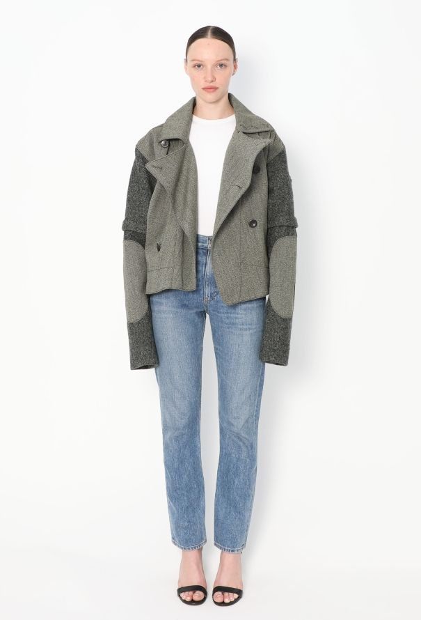 Balenciaga F/W 2004 Asymmetrical Wool Jacket - 1