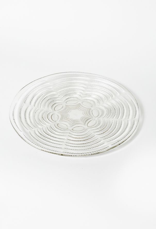 Exquisite Vintage René Lalique 1935 'Vagues' Glass Platter - 2
