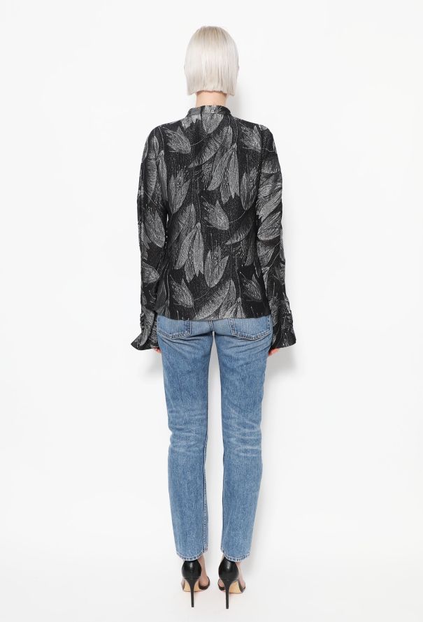 Christian Dior F/W 2009 Brocade Leaf Top - 4