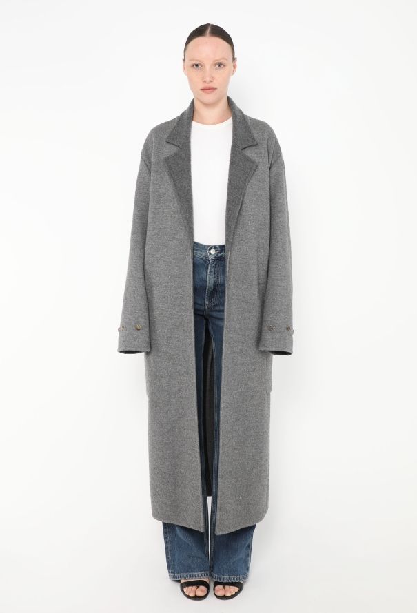 Céline Cashmere Lapel Oversized Coat - 1
