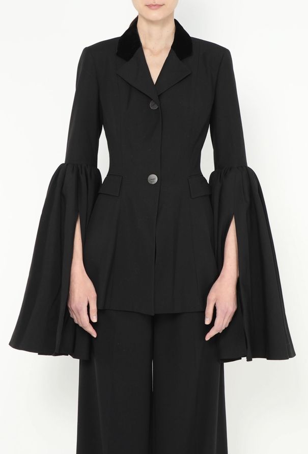 Loewe 2019 Tailored Bell-Sleeve Blazer - 2