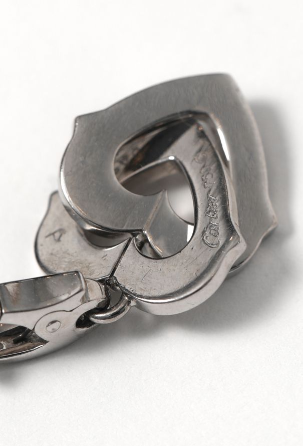 Cartier 18k White Gold & Diamond Double Heart Necklace - 6