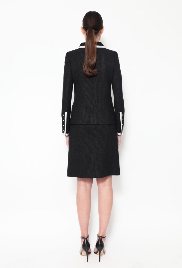 Chanel 2004 Bouclé Silk Trim Ensemble - 7