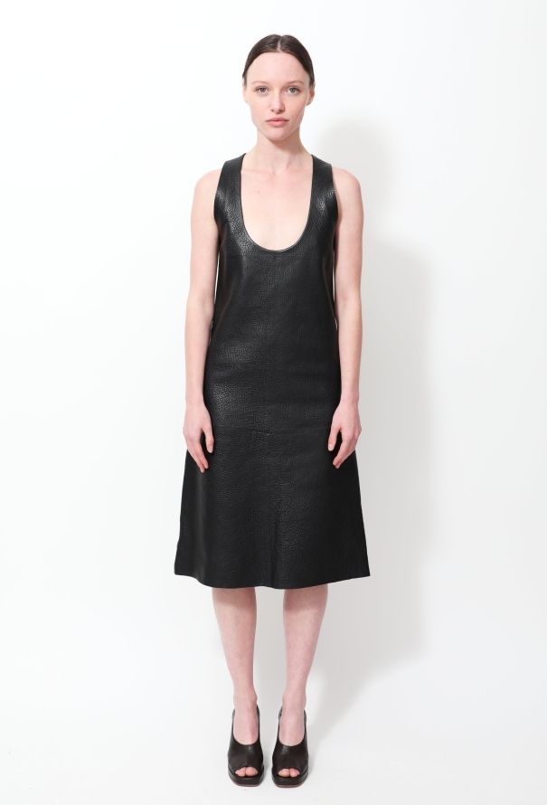 Bottega Veneta Pre-Fall 2019 Leather Shift Dress - 1