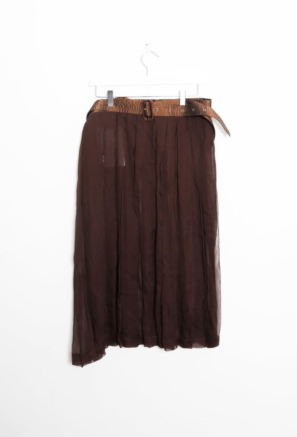Jean Paul Gaultier '90s Belted Silk Wrap Skirt - 7