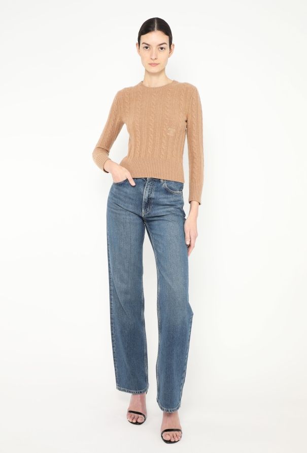 Céline Pre-Fall 2011 Cable-Knit Triomphe Sweater - 4