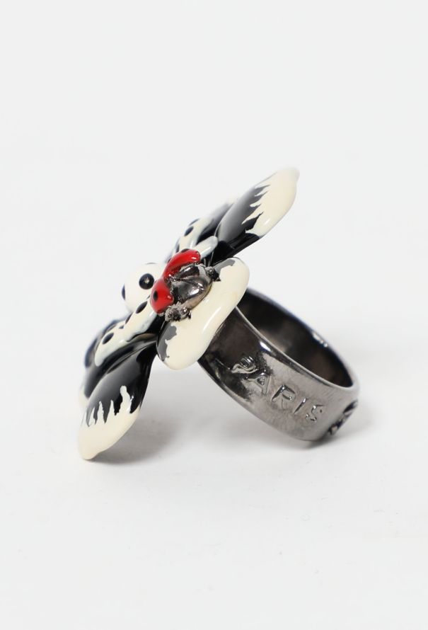 Chanel Ladybug 'CC' Floral Ring - 3