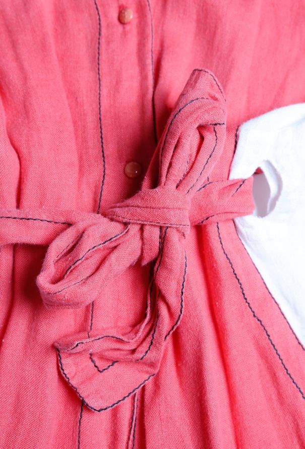 Thierry Mugler 80s Bicolor Linen Jumpsuit - 8