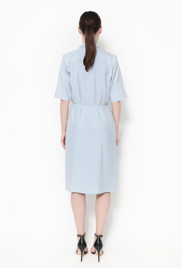 Saint Laurent Vintage Silk Safari Dress - 4