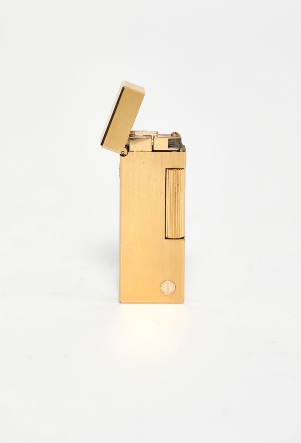 Vintage Objects & Decor Dunhill '80s Gold Plated Brushed Lighter - 2