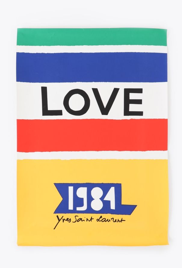 Saint Laurent Rare Original Love Poster, 1984 - 1