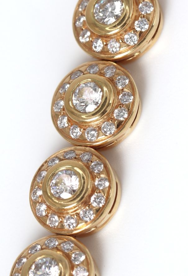 Mellerio 18k Gold & 6.37 Carats Diamond Giverny Bracelet - 7