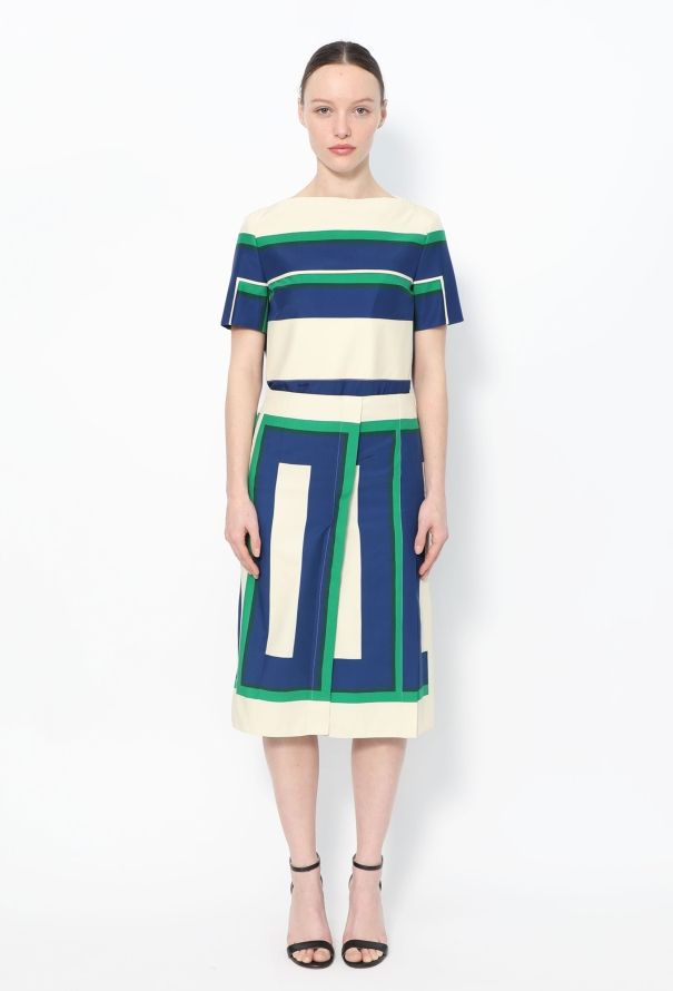 Céline S/S 2011 Striped Silk Top - 5