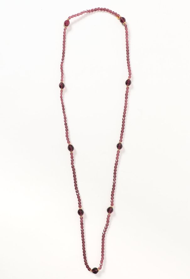 Dior Vintage Glass Beaded Necklace - 1