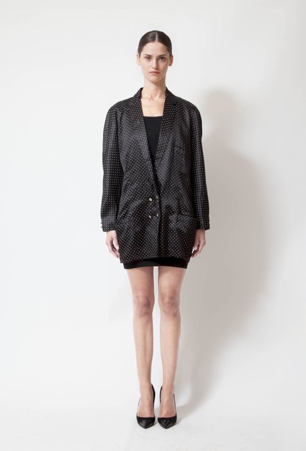 Gianni Versace 80's Polka Dot Blazer - 1