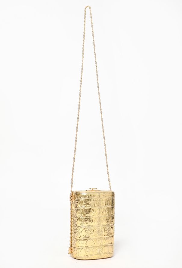 Chanel Rare Pre-Fall 2019 Gold Mini Evening Bag - 4