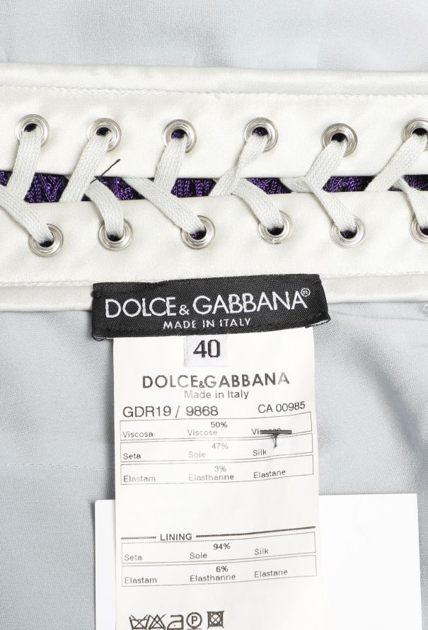 Dolce & Gabbana F/W 2003 Lace-up Tassel Dress - 7